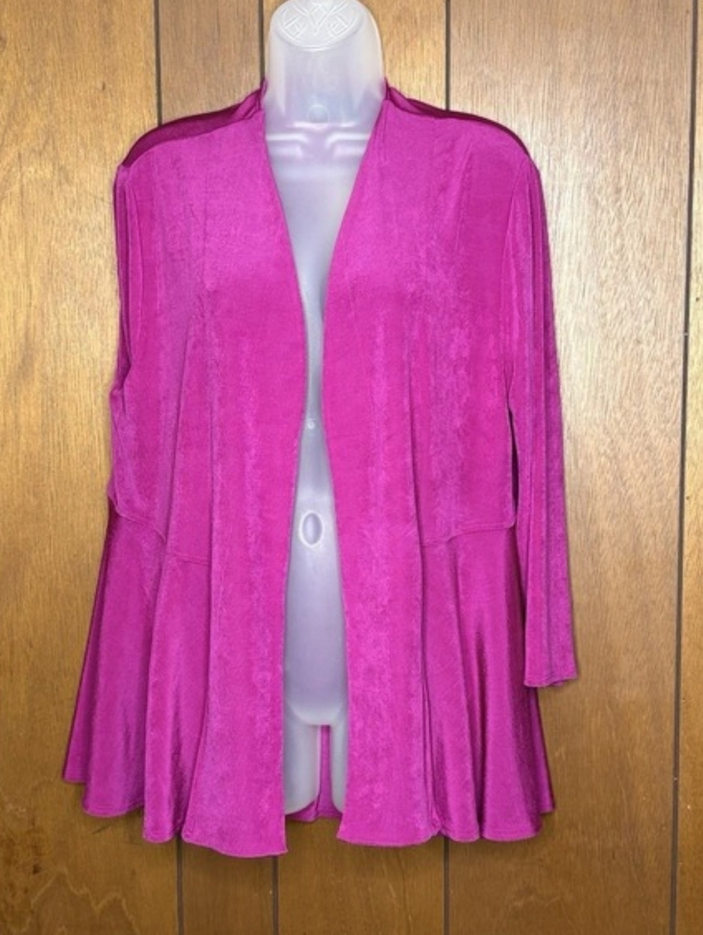 Chico's Travelers Fuchsia Swing Jacket 3/XL